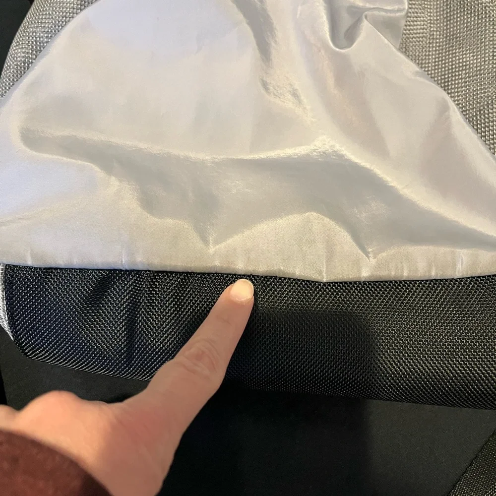 Athleta light gray backpack